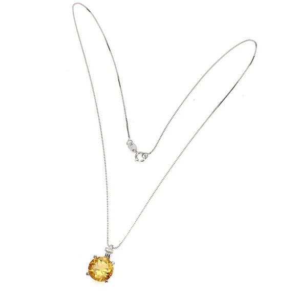 Citrine gemstone necklace - Picture 3 of 3